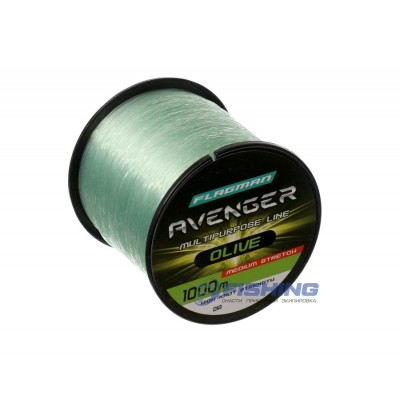 Леска Flagman Avenger Olive Line 1000м 0.30мм